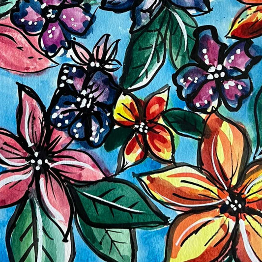 Vibrant Watercolour Floral